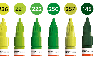 Molotow One4All Marker - Green set - 2mm