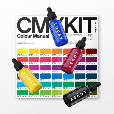 CMYKit - DIY Colour Mixing Kit by Lousy Ink - Recycled Ink